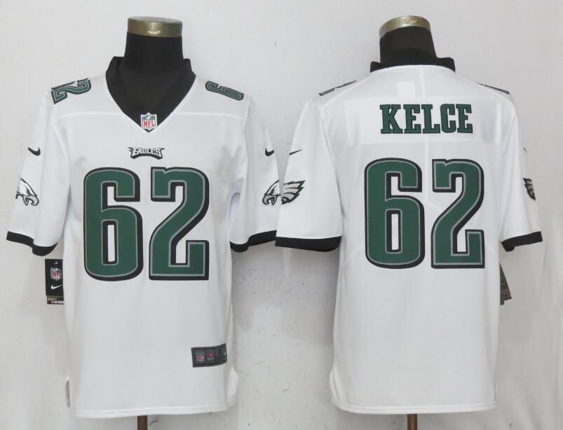 Men Philadelphia Eagles #62 Kelce White Vapor Untouchable Limited Nike NFL Jerseys->philadelphia eagles->NFL Jersey